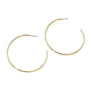 18K Gold Dipped Hoop Earring