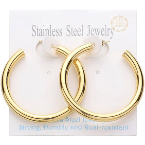 18K Gold Dipped Hoop Earring