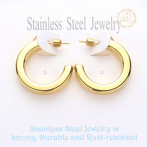 18K Gold Dipped Hoop Earring