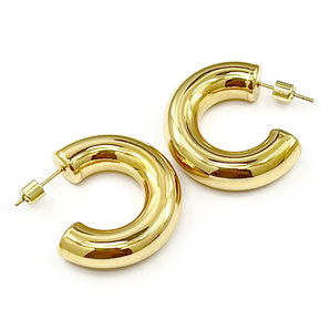 Water Resistant Chunky Hoop Earring