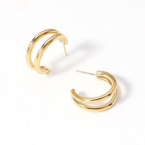 Water Resistant Split Hoop Earring