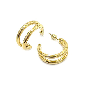 Water Resistant Split Hoop Earring