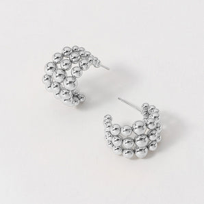 Stainless Steel Bubble Split Hoop