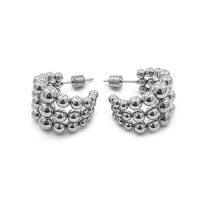 Stainless Steel Bubble Split Hoop