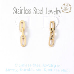 Stainless Steel Chain Earrings