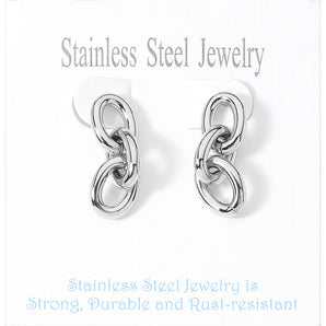 Stainless Steel Chain Earrings