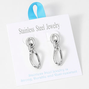 Stainless Steel Chain Earrings