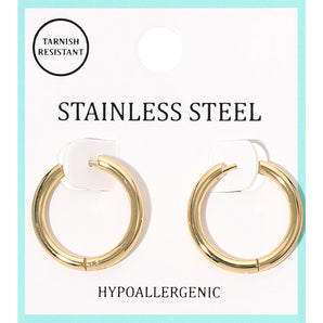 Water Resistant  Hoop Earring