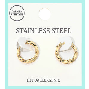 Water Resistant Mini Huggie Earring