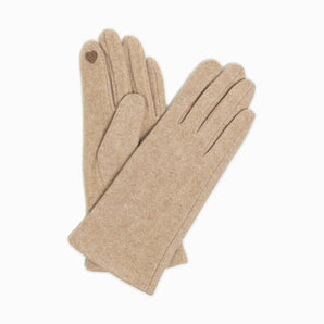 Chic Plain Gloves in Camel