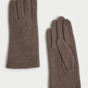 Plain Gloves in Mocha