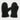 Sherpa Teddy Mittens in Black