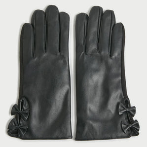 Little Bows Gloves in Black