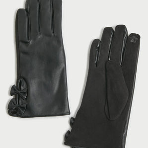 Little Bows Gloves in Black