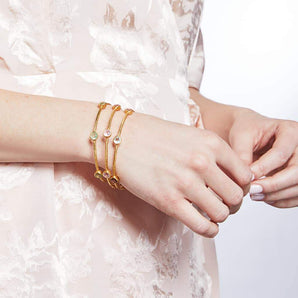 Milano Luxe Bangle - Peacock Blue