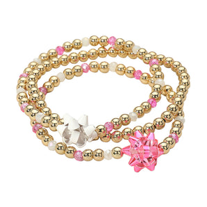 Christmas Bow Stretch Bracelet