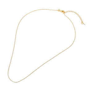 Gold Filled Beaded Chain Necklace