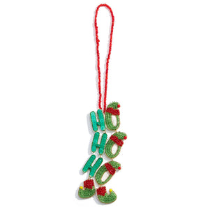 HoHoHo Seed Bead Ornament