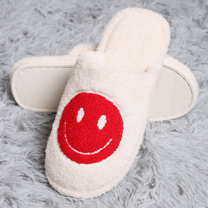 Smile Slippers in Red