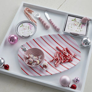 Peppermint Stripes Platter