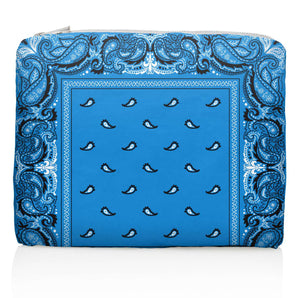 Medium Pouch in Blue Bandana