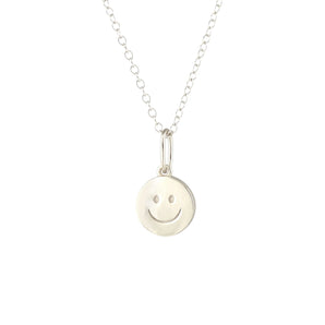 Happy Charm Necklace in Silver