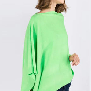 Poncho in Neon Green
