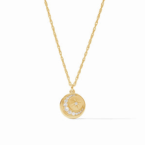 Luna Delicate Charm Necklace Cubic Zirconia