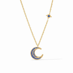 Luna Delicate Necklace Sapphire Blue