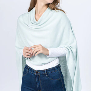 Poncho in Baby Blue
