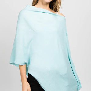 Poncho in Light Blue