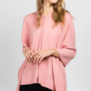 Poncho in Pale Pink