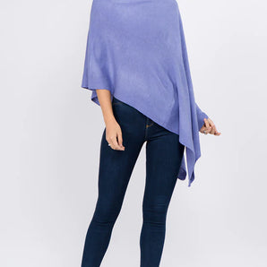Poncho in Periwinkle