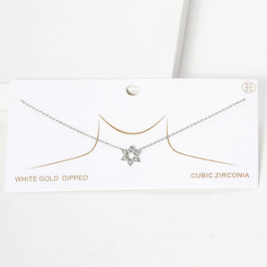 Gold Dipped Star of David Necklace