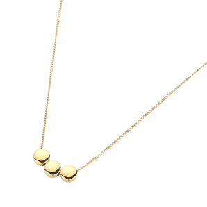 Water Resistant Triple Disc Necklace