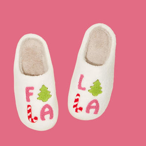 FALALALA Tree Christmas Tree Slippers