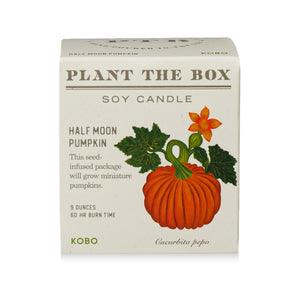 Half Moon Pumpkin Candle