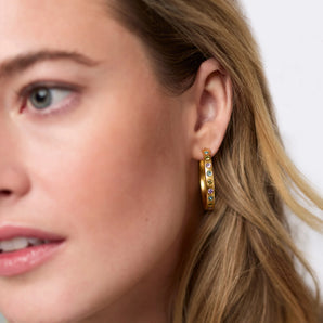 Rainbow Hoop in Pink Dawn