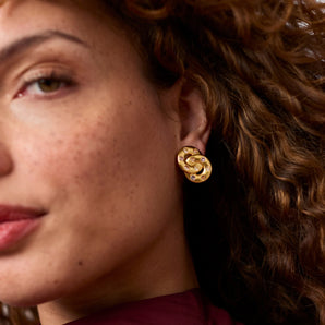 Rainbow Infinity Earring in Pink Dawn