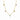 Rainbow Delicate Charm Necklace in Blue Twilight