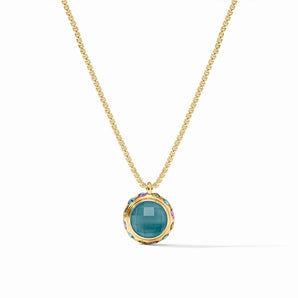 Rainbow Delicate Necklace in Montana Blue
