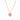 Rainbow Delicate Necklace in Tourmaline Pink