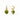 Rainbow Hoop & Charm Earring in Palmetto Green