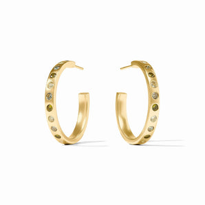 Rainbow Hoop in Shades of Jade