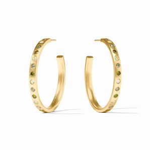 Rainbow Hoop in Shades of Jade
