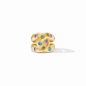 Rainbow Infinity Ring in Blue Twilight/8