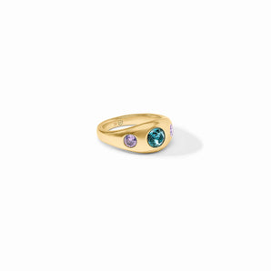 Rainbow Signet Ring in BlueTwilight/7