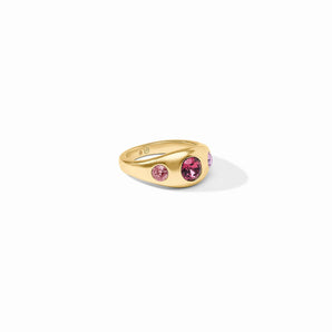 Rainbow Signet Ring in Pink Dawn/7