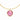 Rainbow Delicate Charm Necklace in Pink Dawn