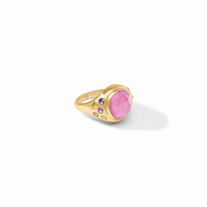 Rainbow Statement Ring in Pink Tourmaline